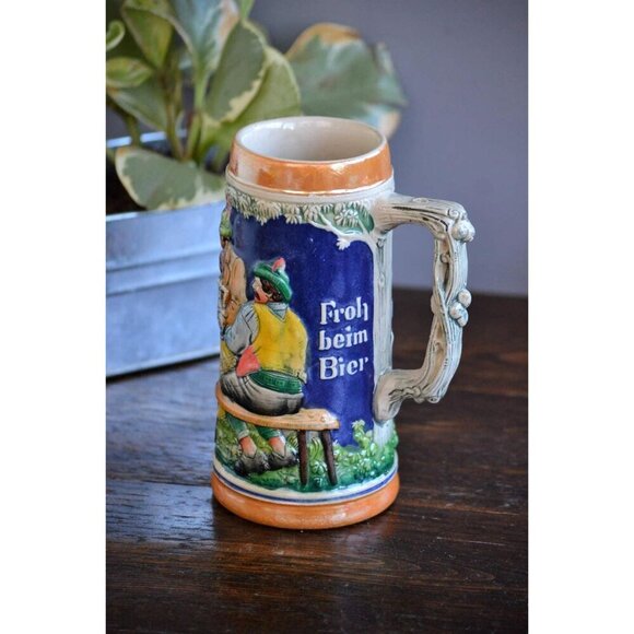 Simon Peter‎ Gerz I Beer Stein Mug Das lieben wir Froh beim German Collectible - Picture 1 of 5